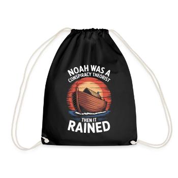 Conspiracy theorist Conspiracy theory - Drawstring Bag - black - Front