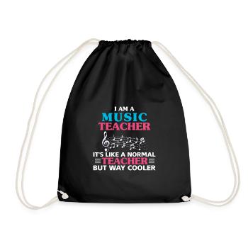 Musik Lehrer - Turnbeutel - Schwarz - Vorne