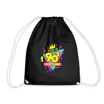 Ceci est mon costume des années 90 Costume de fête des années 90. - Sac de sport léger - noir - Devant