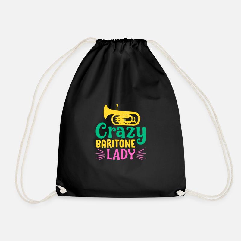 Crazy Baritone Lady - Turnbeutel - Schwarz