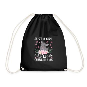 Juste une fille qui aime les chinchillas - Sac de sport léger - noir - Devant