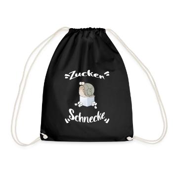 zuckerschnecke candy girl - Turnbeutel - Schwarz - Vorne
