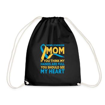 Down Syndrome Mom Down Syndrome Awareness - Turnbeutel - Schwarz - Vorne