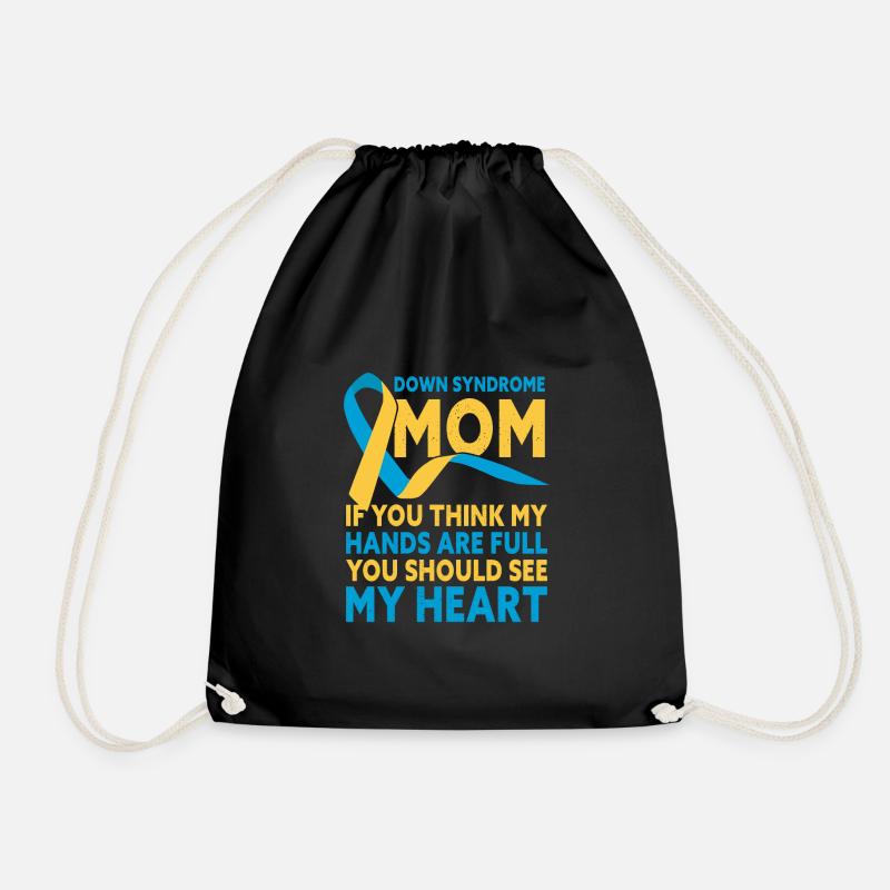 Down Syndrome Mom Down Syndrome Awareness - Turnbeutel - Schwarz