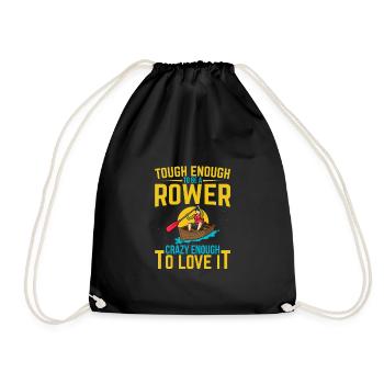 Funny Rower Quote Rowing Crew - Turnbeutel - Schwarz - Vorne