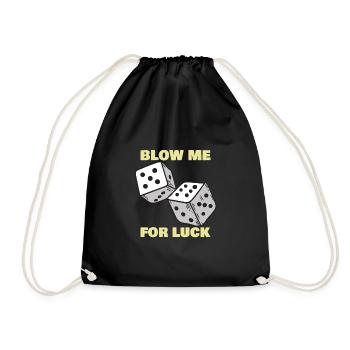 Blow Me For Luck Drôle de dés Craps Player Casino - Sac de sport léger - noir - Devant
