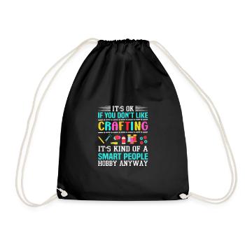 C’est ok si vous n’aimez pas créer un drôle d’artisan - Sac de sport léger - noir - Devant