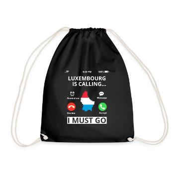 Luxembourg flag Luxembourg flag Home - Drawstring Bag - black - Front