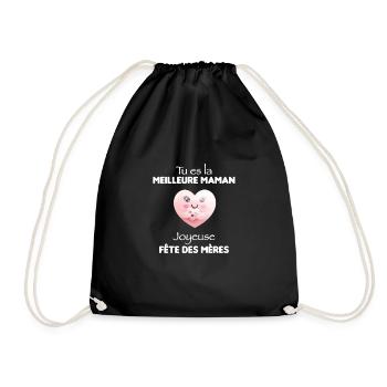 Tu es la meilleure maman je t'aime pour la vie - Sac de sport léger - noir - Devant