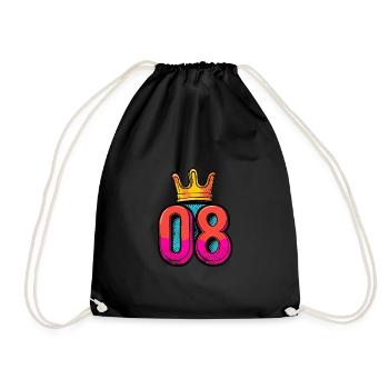 Couronne de maillot à 8 chiffres - Sac de sport léger - noir - Devant