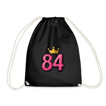 84 Numéro Jersey Couronne - Sac de sport léger - noir - Devant
