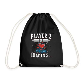 Le père de devenir Player 2 Grossesse Jeux Proverbes - Sac de sport léger - noir - Devant