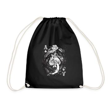Occult Goth Gothic Punk Grunge - Drawstring Bag - black - Front