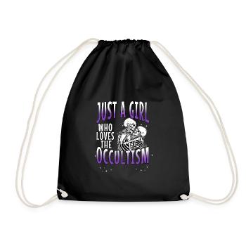 Occult Goth Gothic Punk Grunge - Drawstring Bag - black - Front