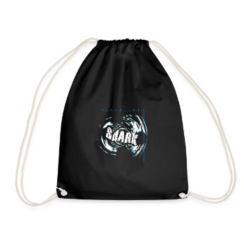 Apnea Diver Freediver Shark Scuba Diver - Drawstring Bag - black - Front
