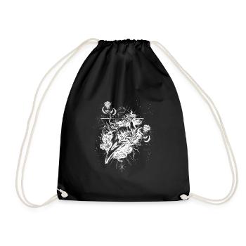 Okkult Goth Gothic Punk Grunge - Turnbeutel - Schwarz - Vorne