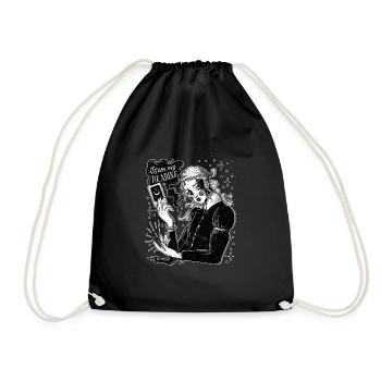 Occult Goth Gothic Punk Grunge - Drawstring Bag - black - Front