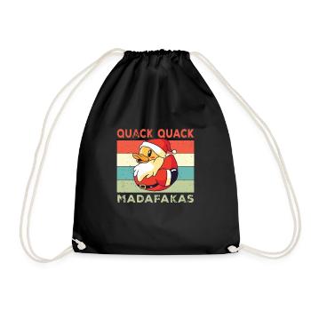 Drôle de canard Dictons Rubber Duck Quack Quack Ducks - Sac de sport léger - noir - Devant