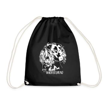 Aimé par un chien de caille disant chien Wilsigns - Sac de sport léger - noir - Devant