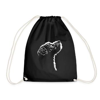 Lagotto Romagnolo Dog Dog Silhouette Wilsigns - Drawstring Bag - black - Front