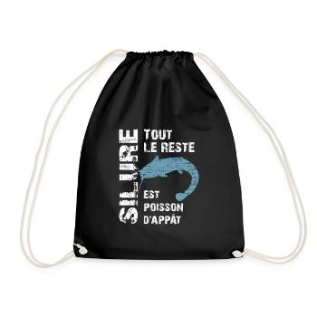 Pêche au silure Tout le reste est poisson d'appât - Sac de sport léger - noir - Devant