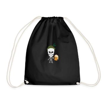 Skeleton - Drawstring Bag - black - Front