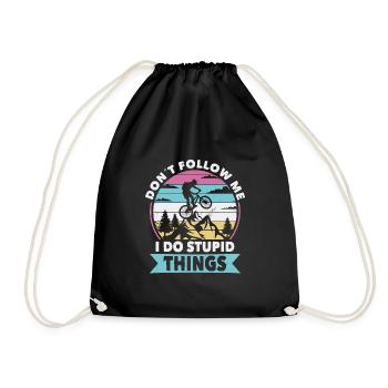 Ne me suivez pas le cycle - Sac de sport léger - noir - Devant