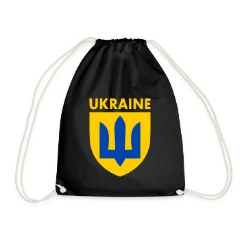 Ukraine - Turnbeutel - Schwarz - Vorne
