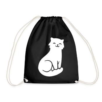 Cat Cats - Drawstring Bag - black - Front