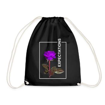 Rose Expectaions esthétique - Sac de sport léger - noir - Devant