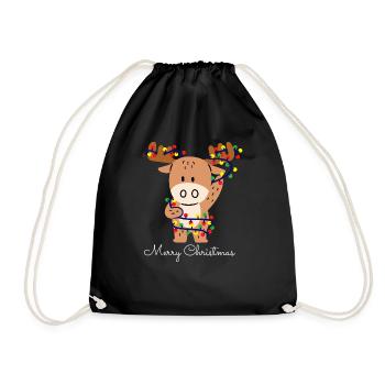 Joyeux Noël. - Sac de sport léger - noir - Devant