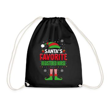L’infirmière autorisée préférée du Père Noël Elf - Sac de sport léger - noir - Devant