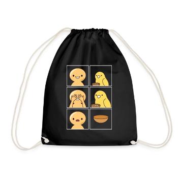 Canary mange un design rapide pour les fans - Sac de sport léger - noir - Devant
