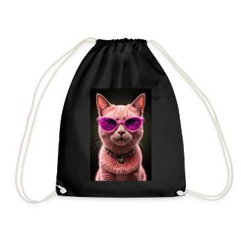 Diva du monde félin - Sac de sport léger - noir - Devant