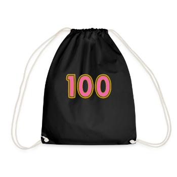 100. 100 ANS. 100e ANNIVERSAIRE. ANNIVERSAIRE 100 - Sac de sport léger - noir - Devant
