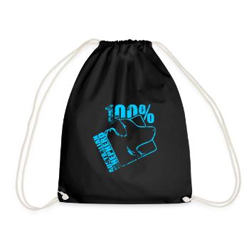 AUSTRALIAN SHEPHERD 100 - Drawstring Bag - black - Front