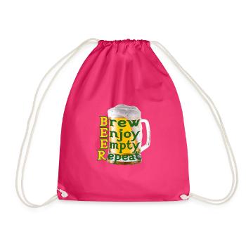 BIÈRE BRASSÉE PROFITER DE RÉPÉTITION VIDE - Sac de sport léger - fuchsia - Devant
