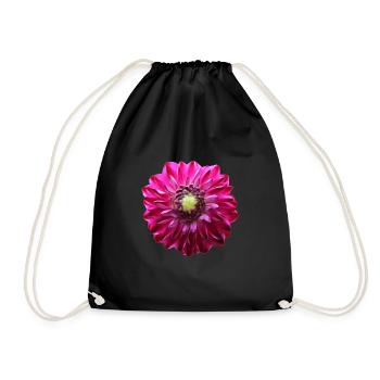 Flower Pink Pink Flower Flowers Pink Pink Flowers - Drawstring Bag - black - Front