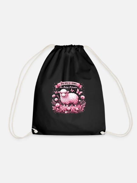 Citation sur les moutons, tee shirt femme mouton - Turnbeutel - Schwarz