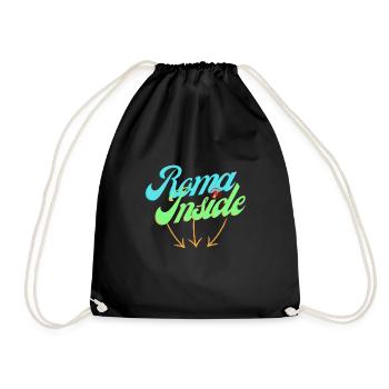 Rome Inside - Drawstring Bag - black - Front