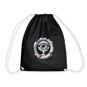 L'oeil magique - Sac de sport léger - noir - Devant
