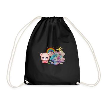 Meilleur éducateur - Le bonheur est un éducateur comme - Sac de sport léger - noir - Devant