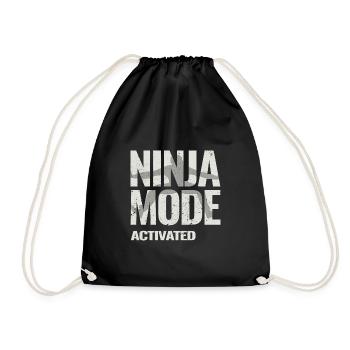 Ninja Warrior - Ninja Fashion Activated - Drawstring Bag - black - Front