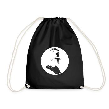 Marie Curie - Drawstring Bag - black - Front