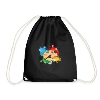 Artiste peinture palette Arts artisanat peintre cadeau - Sac de sport léger - noir - Devant