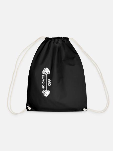 NO DAYS OFF - Drawstring Bag - black
