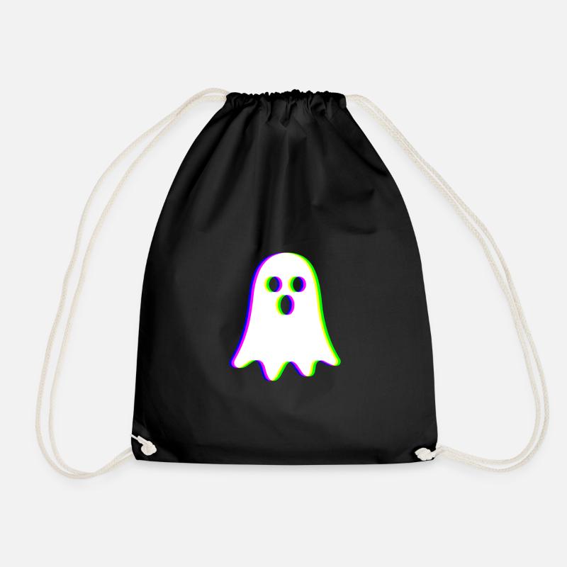 EDM Trikolor - Kleiner Geist - Glitch - Rave style - Turnbeutel - Schwarz