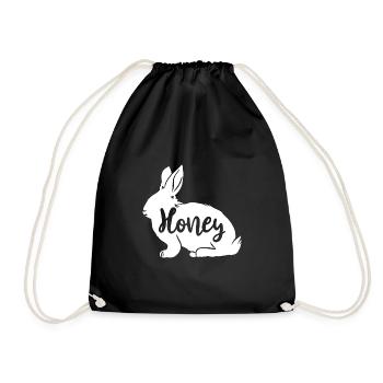 Honey Animal Lover Mignon Jour de Pâques - Sac de sport léger - noir - Devant