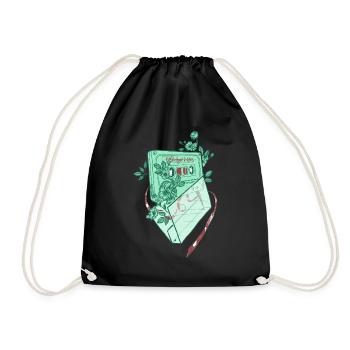 Old school tape - Drawstring Bag - black - Front