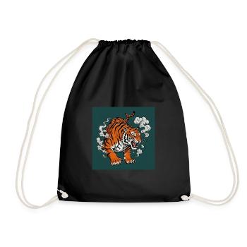 Tiger - Comic Vibes - Drawstring Bag - black - Front